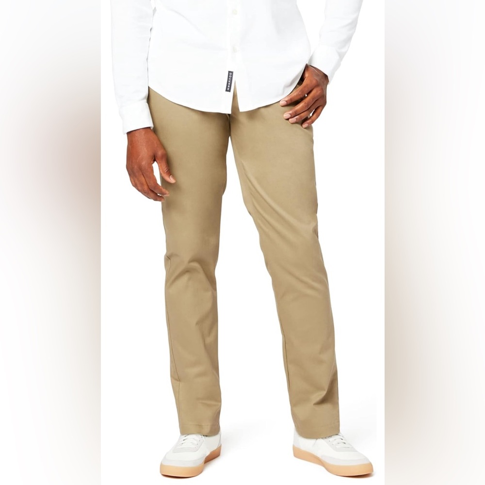 Dockers Men's Straight Fit Signature Lux Cotton Stretch Khaki Pant 38x34